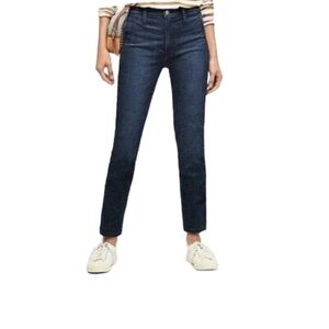 J Crew High Rise Vintage Straight Jeans Size 27 Medium/Dark Wash Denim‎ Factory